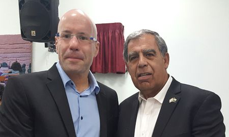ח"כ מיקי לוי עם נשיא לשכת סוכני הביטוח